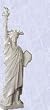 statue of liberty marble replica home office sculpture
