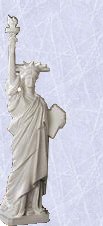 statue of liberty marble replica home office sculpture