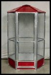 Powder Coated Four Foot Diameter Indoor Aviary two inch by one inch spacing 12g