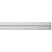 Aluminum 3003 Continuous Hinge With Holes, Clear Anodized Finish