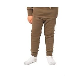KIDS BROWN EXTREME COLD WEATHER POLYPROPYLENE UNDERWEAR - BOTTOMS ONLY - SPECIAL DISCOUNT PRICING!