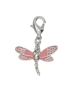 Pilgrim 560 081 Charm, versilbert, Pfirsich Charm