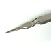 Wiha 45802 Stainless Steel Flat Rounded Precision Self Closing Tweezer, 115mm Overall Length