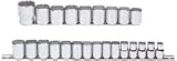 Stanley Proto J54211 24 Piece 12 Point 1/2 Drive Metric Socket Set