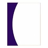 GBC Designer Premium Plus View Presentation Binding Covers, Rounded Corners, Navy Curve, 25 Pieces Per Box (25830)