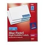 #3: Avery 5980 Laser labels, rectangle, 1 x 2-5/8, pastel blue , 750/pack