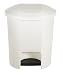 Kitchen & Housewares : Umbra Step Can, Metallic White