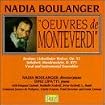Nadia Boulanger [UK-Import]
