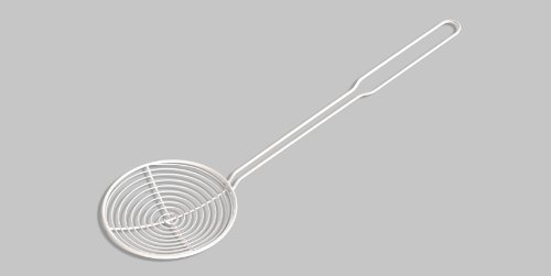 WHITE Kull Skimmer for Swabian Spaetzle / Pasta / Noodles - STAINLESS STEEL
