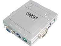 Assmann Digitus Elektronischer Compact KVM Umschalter KVM Switch 2 -> 1 PS / 2 mit Kabe Preisvergleich