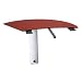 Mayline NEXTLCRY - Napoli Series Left Curved Desk Extension, 47 x 28 x 29, Sierra Cherry