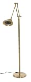 Fulcrum 14420-107 Magnifier Floor Lamp, Antique Brass