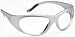 LASER SAFETY EYEWEAR - AKG-5 YAG/HOMIUM/Co2 FILTER IN SILVER PLASTIC WRAP-AROUND FRAME STYLE Image