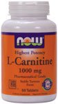 L-Carnitine by NOW Foods - (1000mg - 50 Vegetarian Tablets)