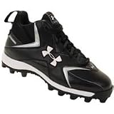 Football - UA 8U YTH HAMMER II MID MOLDED BLK/WHT
