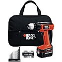 Black & Decker 12-Volt Cordless Drill with 20-piece Accessory Set