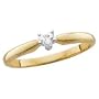 1/10 ct. Heart Shape Diamond Solitaire