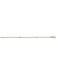 18K Yellow Gold Diamond By The Inch Necklace 18 Inch