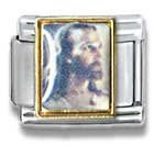 Clearly Charming The Face of Jesus, Christian, Religious Theme Italian Charm