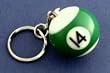 Fourteen Ball Keychain Billiards Billiard Pool 14