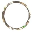 - 	 Hawaii Hibiscus Floral Print Steering Wheel Cover - Tan