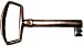 Antique Brass Key 2-5/8 IN Long