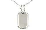Titanium Dog Tag Pendant