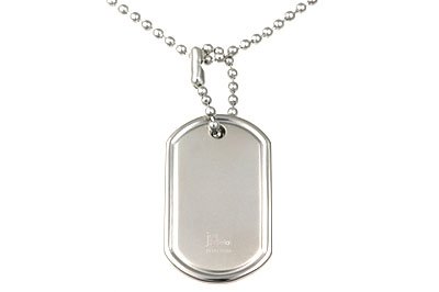 Titanium Dog Tag Pendant