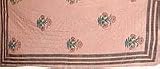 Handmade Quilts In Block Print Fabric And Natural Stuffed Cotton, Home Decor Furnishings From India Size 84 inches x 58 inches (qltp062)