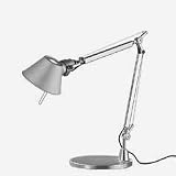 Artemide Tolomeo Micro LED mit Fuß, Alu poliert & eloxiert