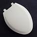 Bemis Round Sweptback Plastic Seat Cosed Front w/ Cover - 100EC/100EC