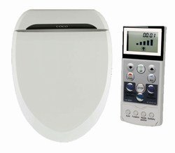 Coco Bidet 6035R Elongated Electronic Toilet Seat Remote Control Heated Seat Air Dry & Deodorizer