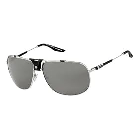 DIESEL LUCKY LIUK H1V SILVER METAL MIRROR AVIATOR SUNGLASSES