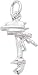 Outboard Motor Charm by Rembrandt Charms