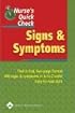 Nurse's Quick Check: Signs and Symptoms (Nurse's Quick Check)