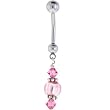 Juliana Beaded Dangle Belly Button Ring