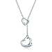 Tiffany Inspired Open Heart Lariat Necklace