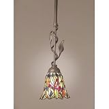 Dale Tiffany Forbes Hanging Pendant Lamp (Brushed Steel Finish) (46.5