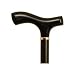 Black Fritz Handle Cane - Ladies