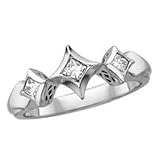 Certified, 14kt. White Gold, 1/4 ct. tw. Diamond Noor Ring