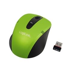 LogiLink Maus ID0048 Optisch Mini Funk Maus (2,4GHz, 1600dpi) gr�n