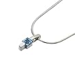 Genuine Swiss Blue Topaz Pendant Necklace