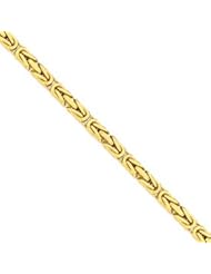 14k Gold 6.50mm Byzantine Chain 20 Inches