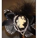 Vivienne Pickle Black & White Butterfly Headband