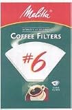 Melitta Cone Coffee Filters, White, No. 6, 40-Count (Pack of 12)