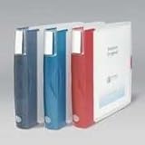 Silhouette View Binder, Round Ring, Durable, No-Print, 1-1/2 Capacity, Blue AVE17335