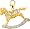 Rocking Horse, 14K White Gold Diamond Charm