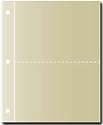 CR Gibson QP-13 Large Recipe Binder Pocket Page Refill