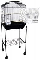 Brand New Bird Cage Cages 18x14x46 With Stand 5804Blk/S