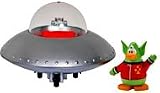 Disney Club Penguin Pull and Let Go Toy Spaceship with Space Alien Mini Figure